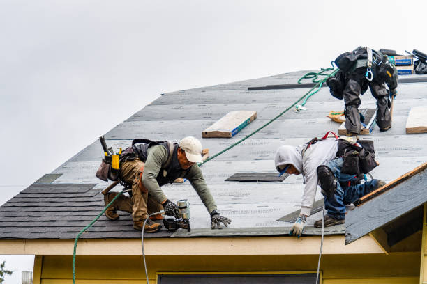 Professional Roofing technician working in Lacona, NY